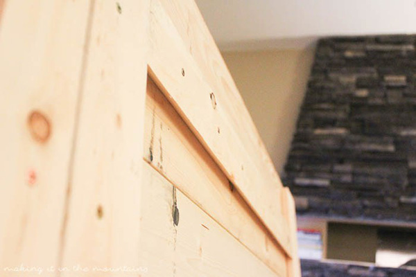 Ahşap palet yağımı asmak için kertik