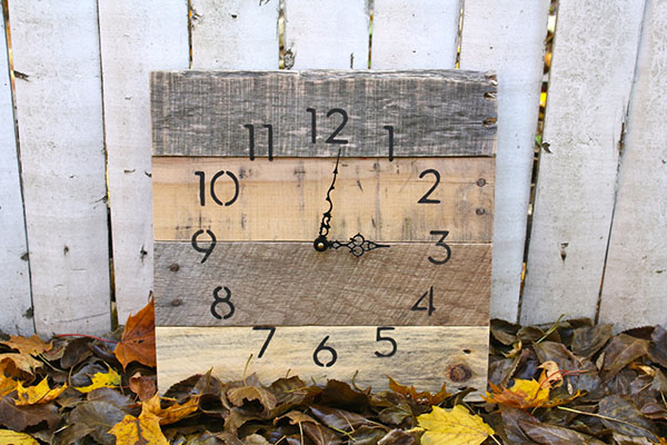 Rüstik kare palet saat